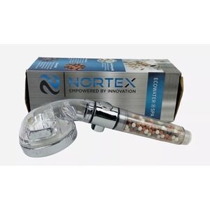 NEW Nortex Ecowater Spa Cleansing Mineral Shower Head Improve Hair & Skin Health